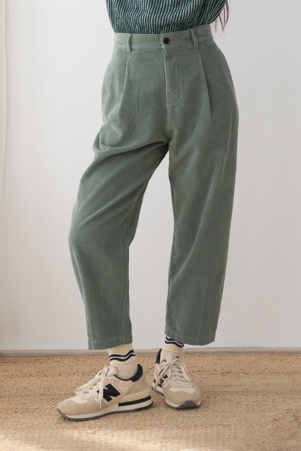 TWOTHIRDS Damen vegan Hose Haruku Gewaschen Gr&Atilde;&frac14;n