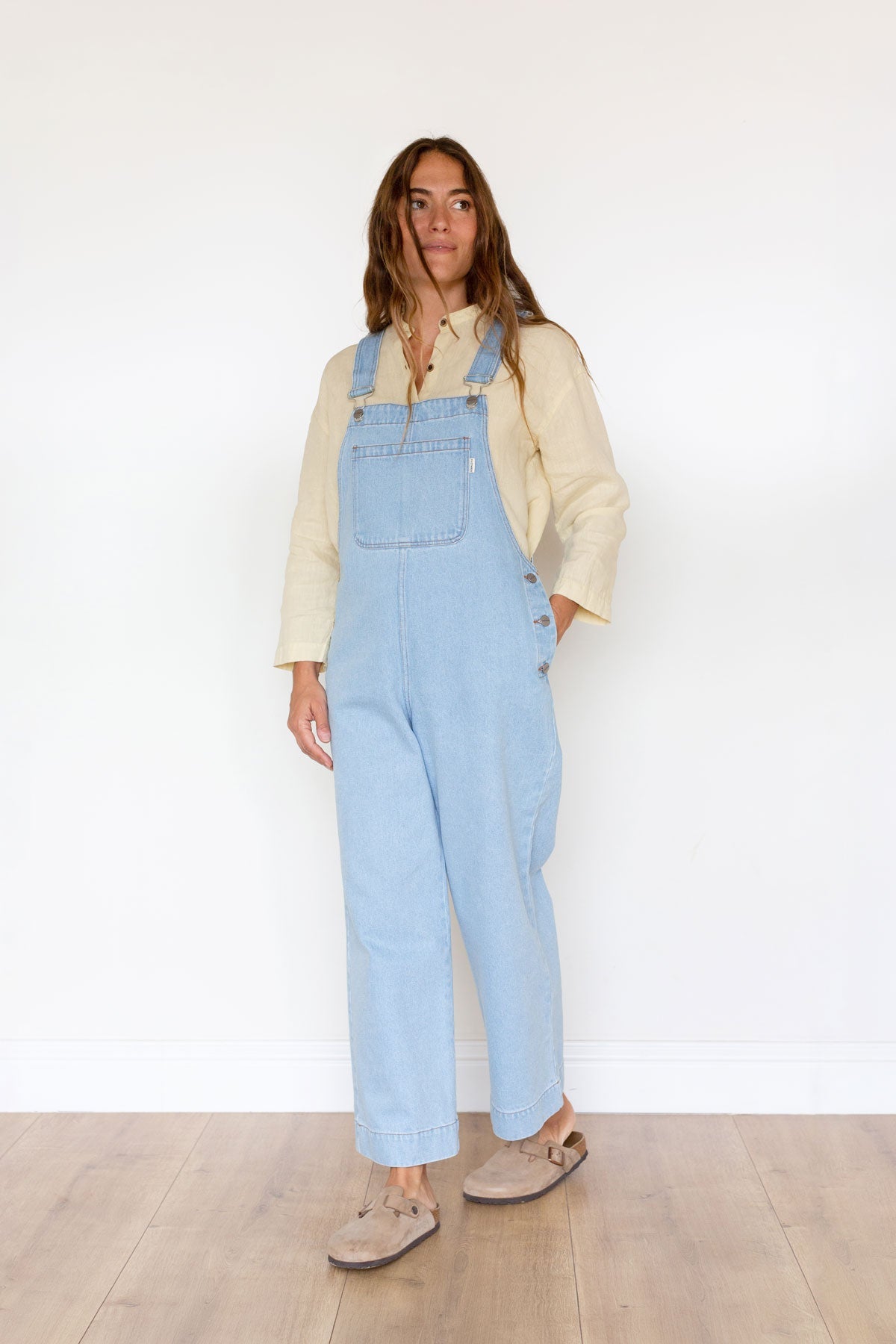 TWOTHIRDS Damen vegan Latzhose Elba Fresh Blue