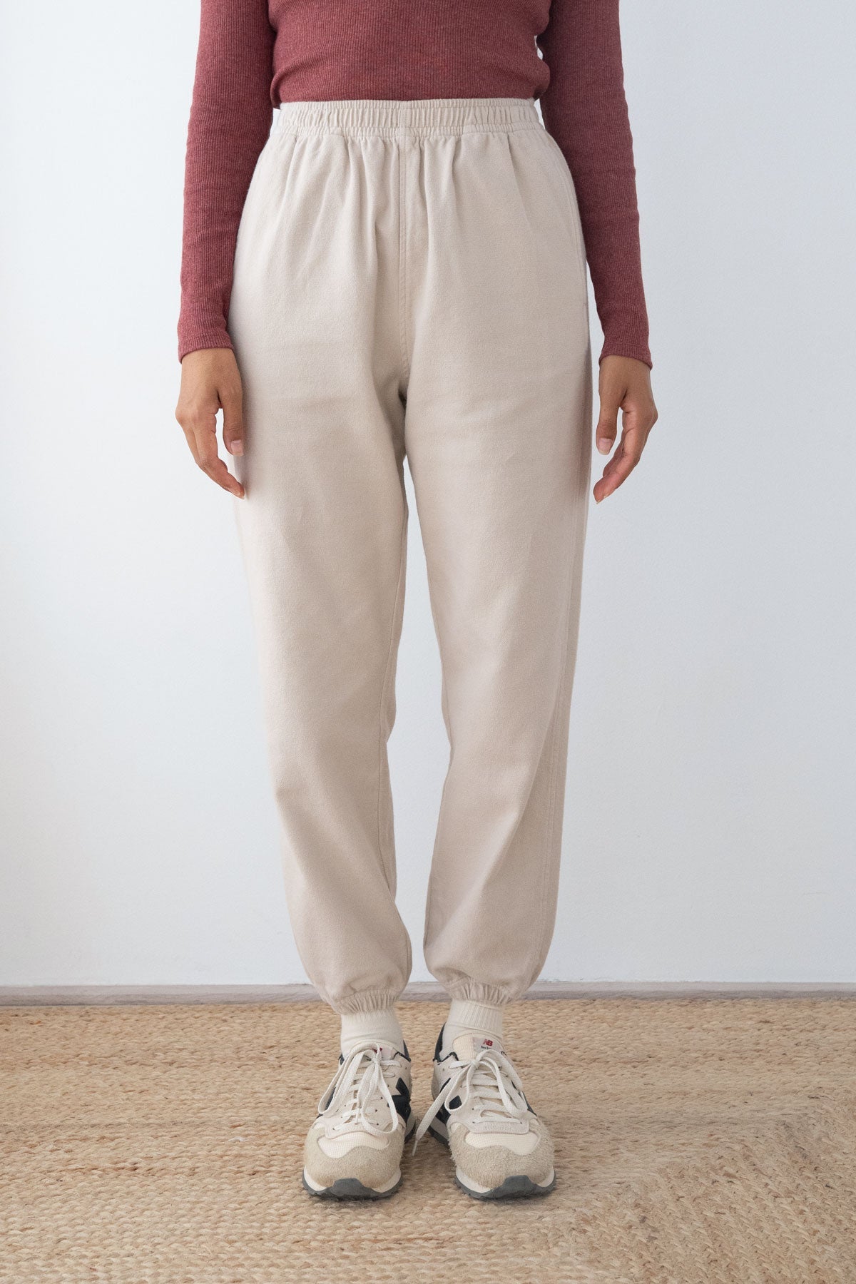 TWOTHIRDS Damen vegan Hose Solmara Feather Grey