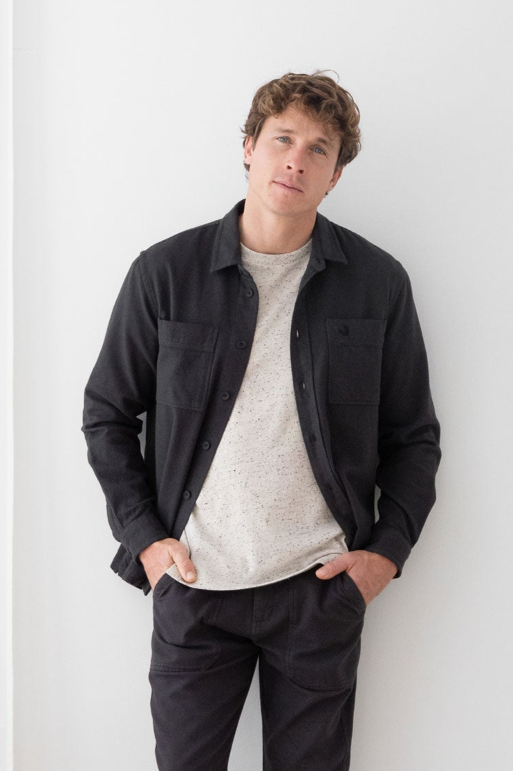 TWOTHIRDS Herren vegan Hemd Taylor Dark Sand
