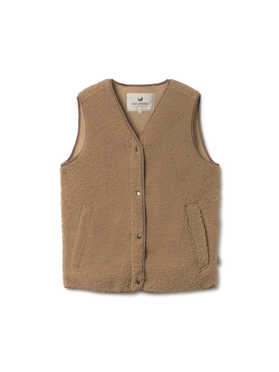 TWOTHIRDS womens vegan Vest Henderson Beige