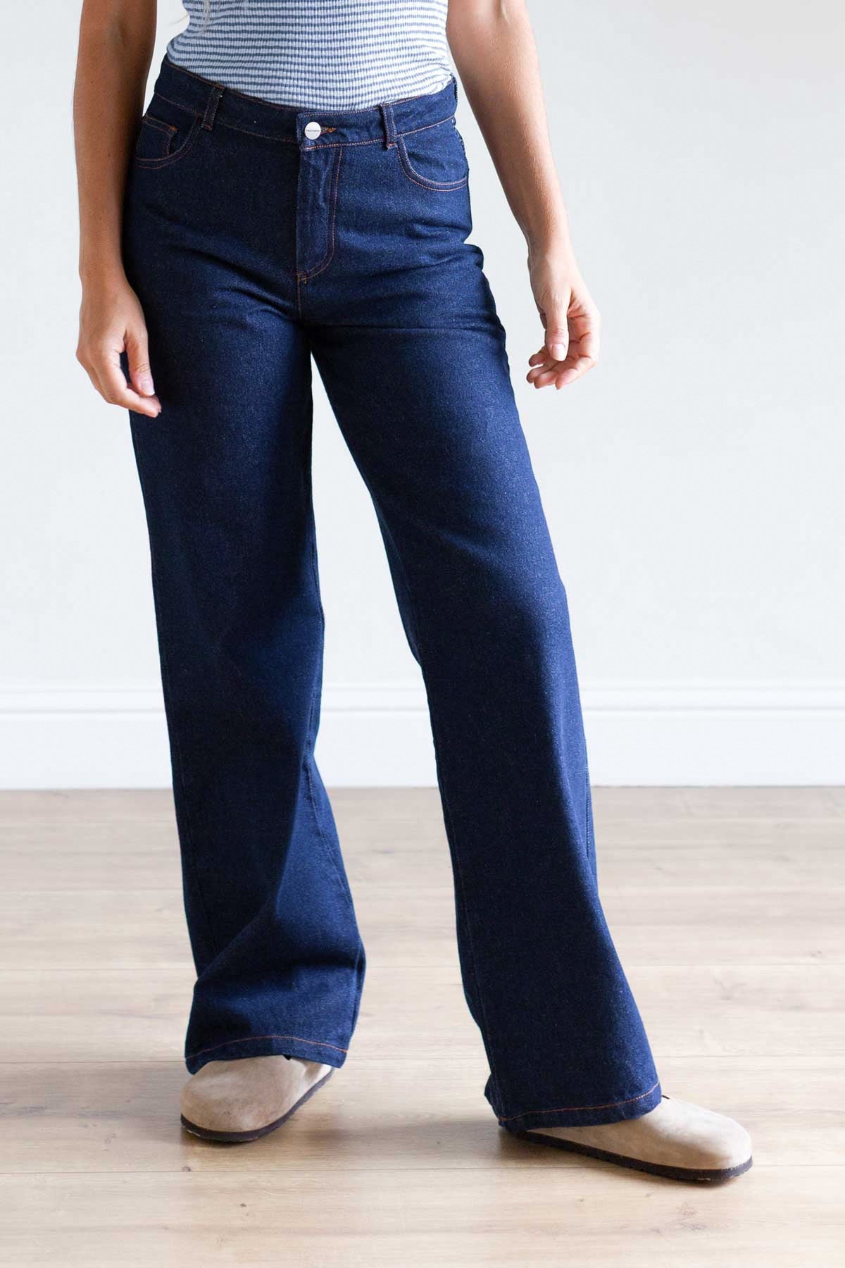 TWOTHIRDS Damen vegan Jeans Esme Blau Denim