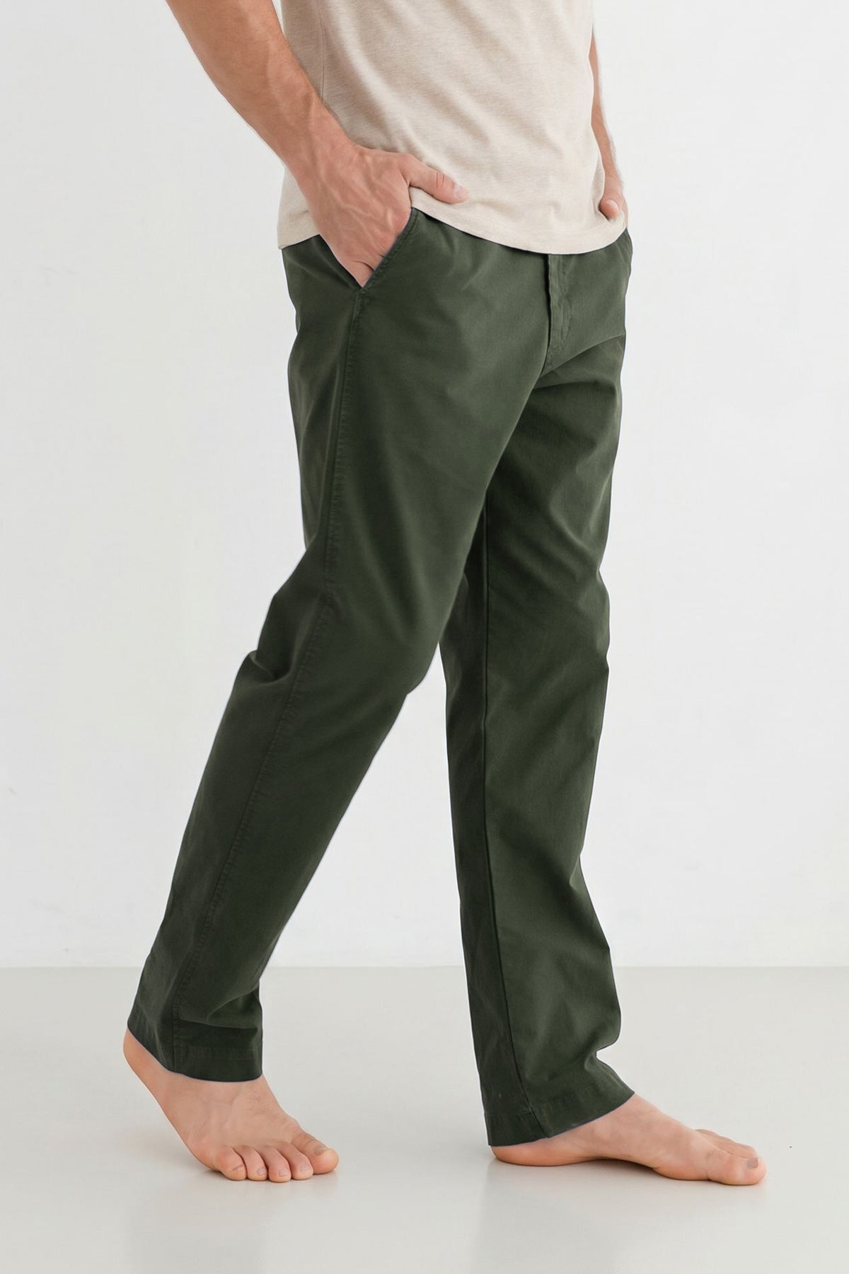 TWOTHIRDS men vegan Pants Venetiko Dark Moss