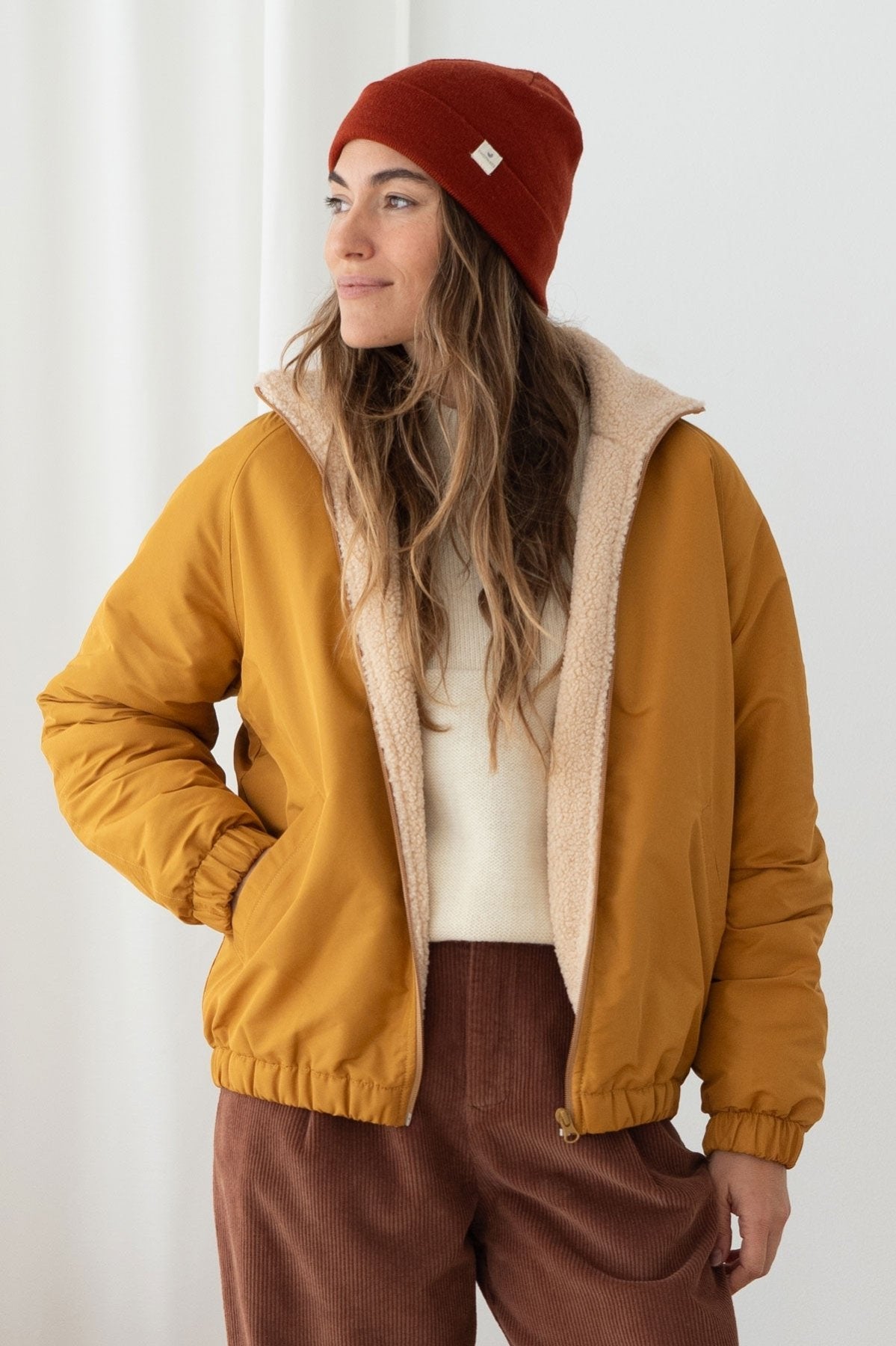 TWOTHIRDS Damen vegan Jacke Zephyria Senfgelb