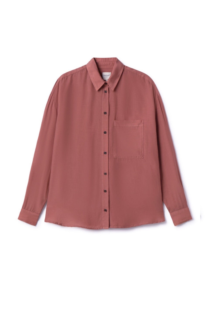 TWOTHIRDS womens vegan Shirt Gibbs Adobe Rose Pink