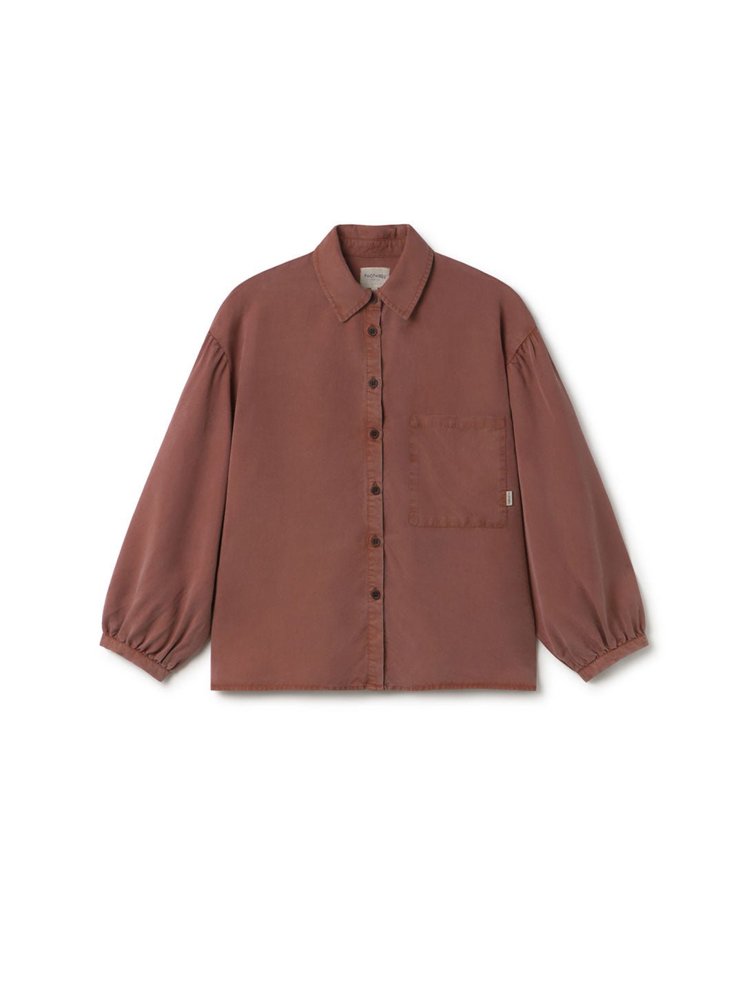 TWOTHIRDS womens vegan Shirt Recco Wine Red