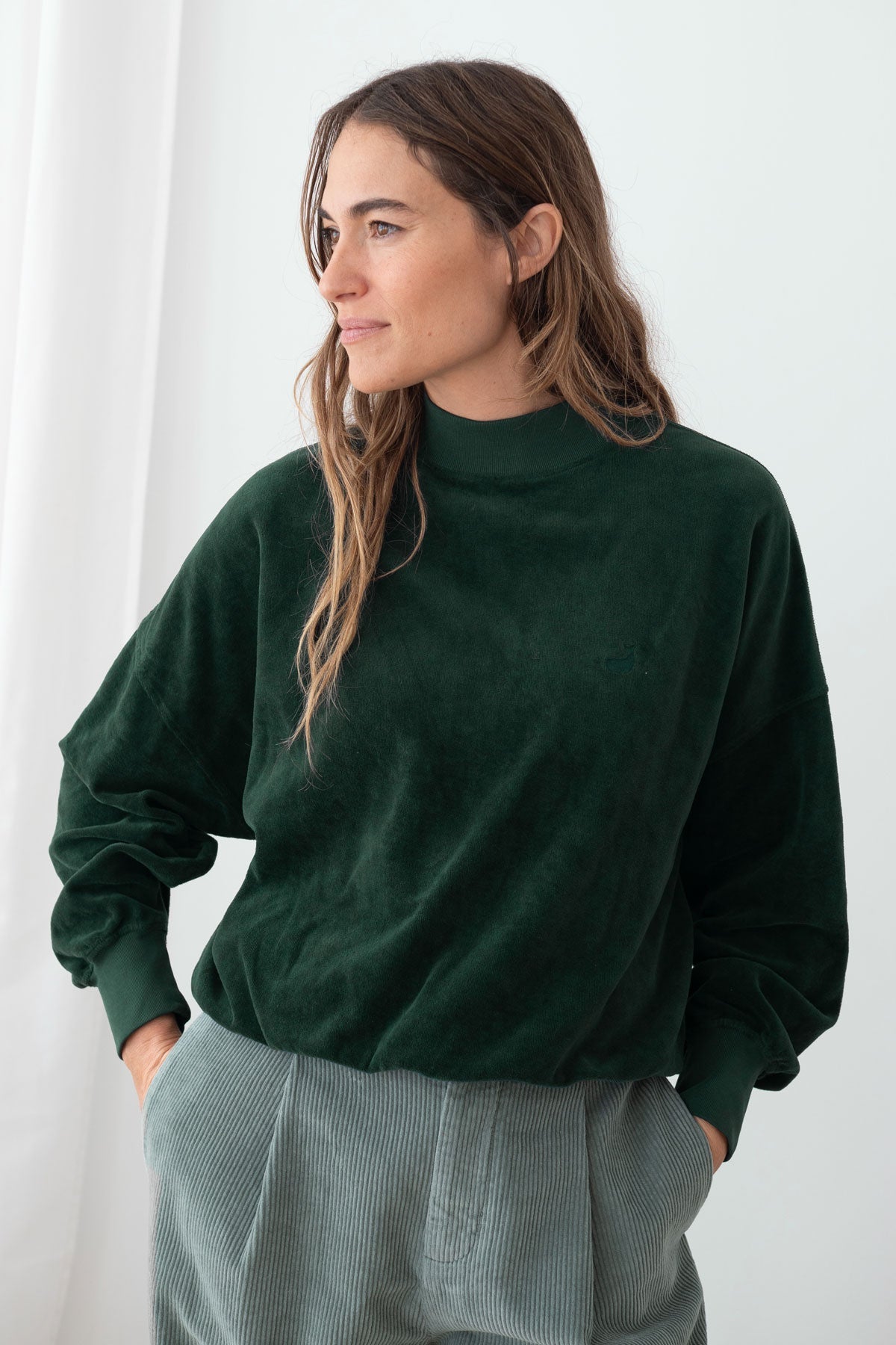 TWOTHIRDS Damen vegan Sweatshirt Binz Dunkelgr&Atilde;&frac14;n