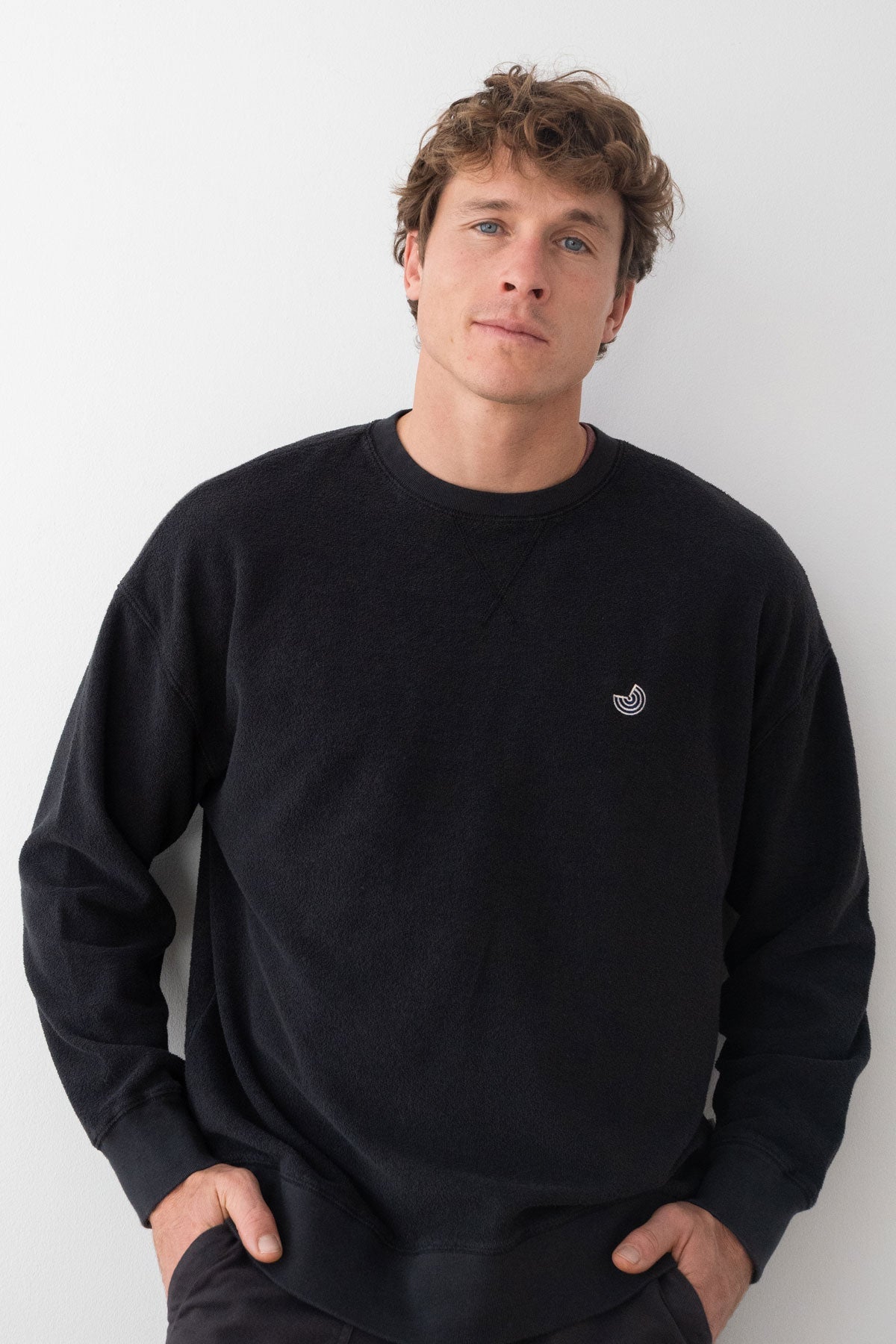 TWOTHIRDS Herren vegan Sweatshirt Kilda Dunkles Marineblau