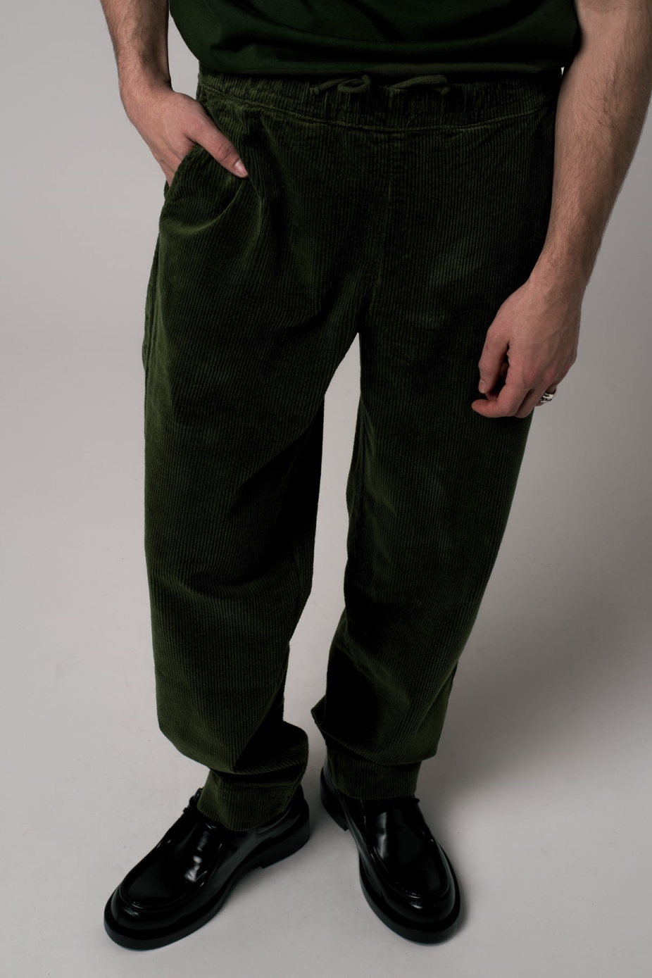 Côtelé men vegan Pants Lazy Khaki