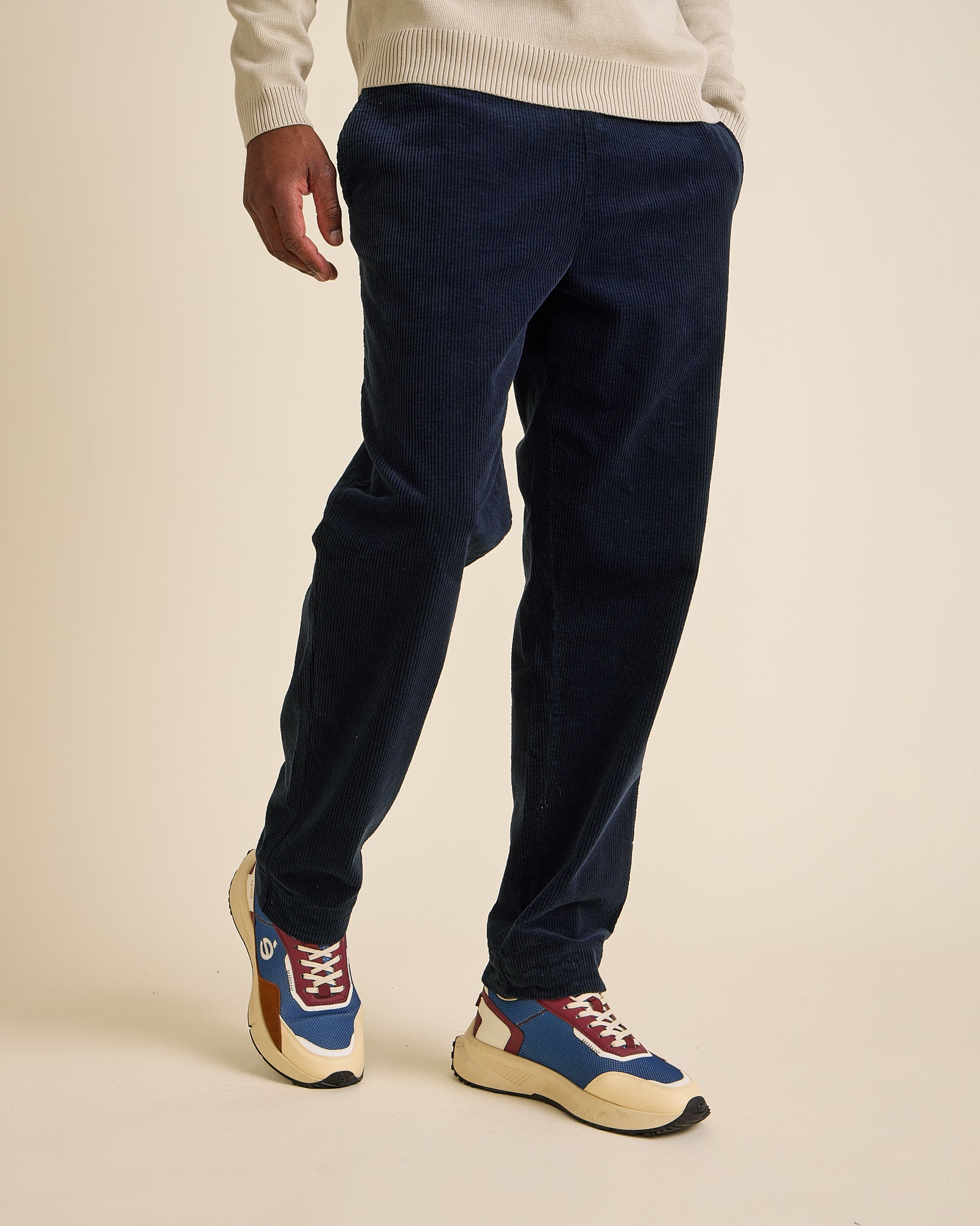 Côtelé men vegan Pants Lazy Navy
