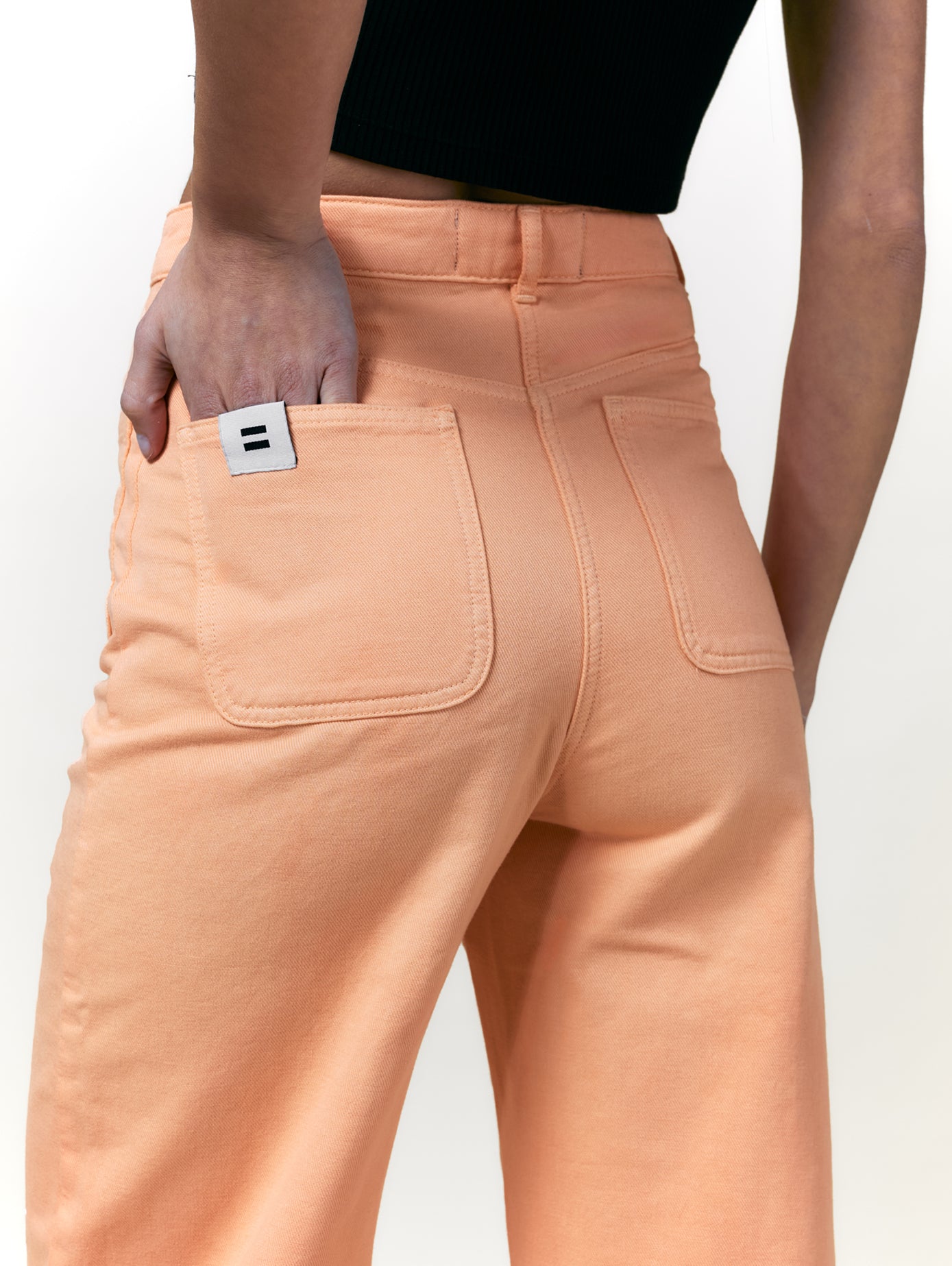 Côtelé womens vegan Pants Jane Peach