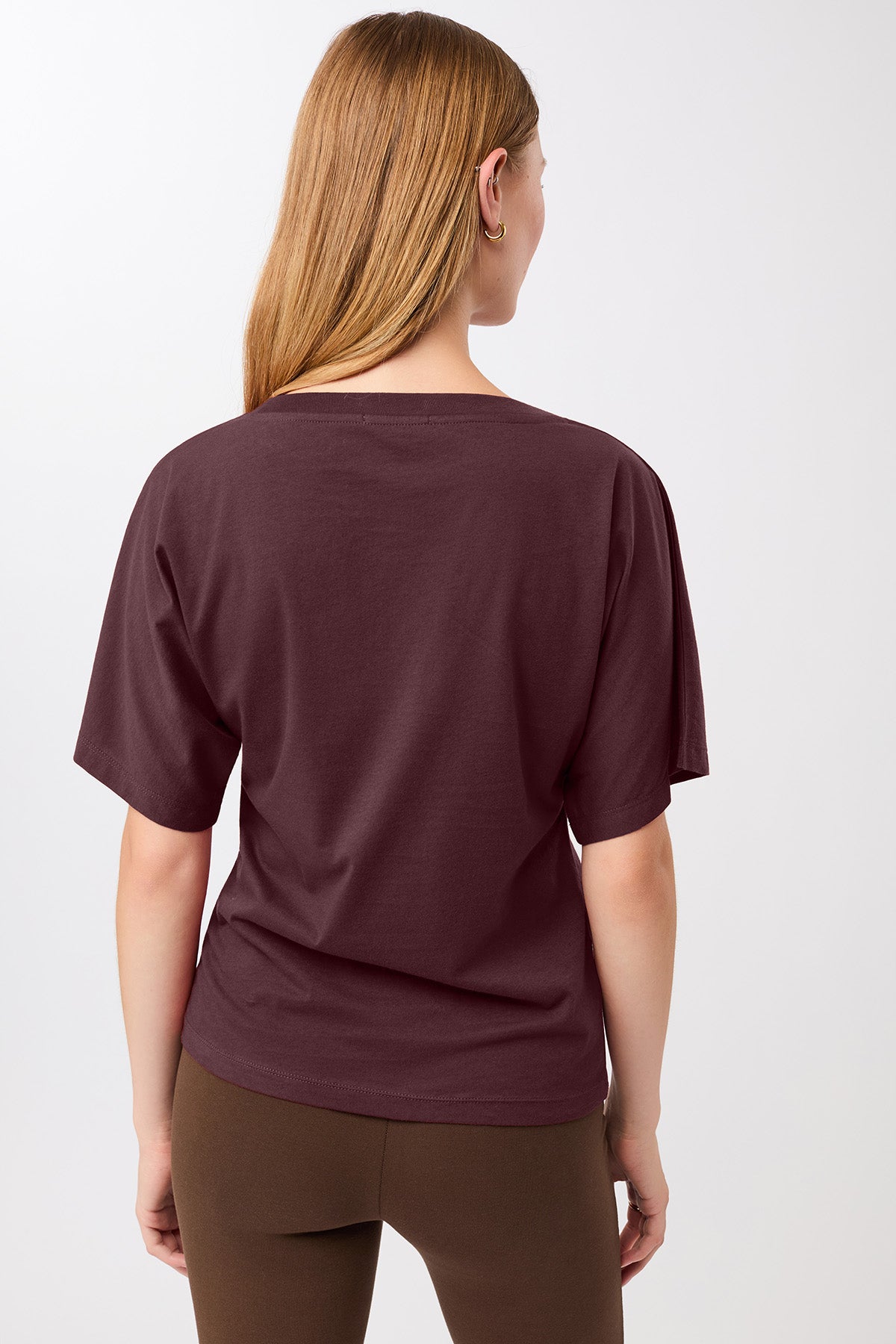 MANDALA womens vegan T-Shirt Butterfly Ruby