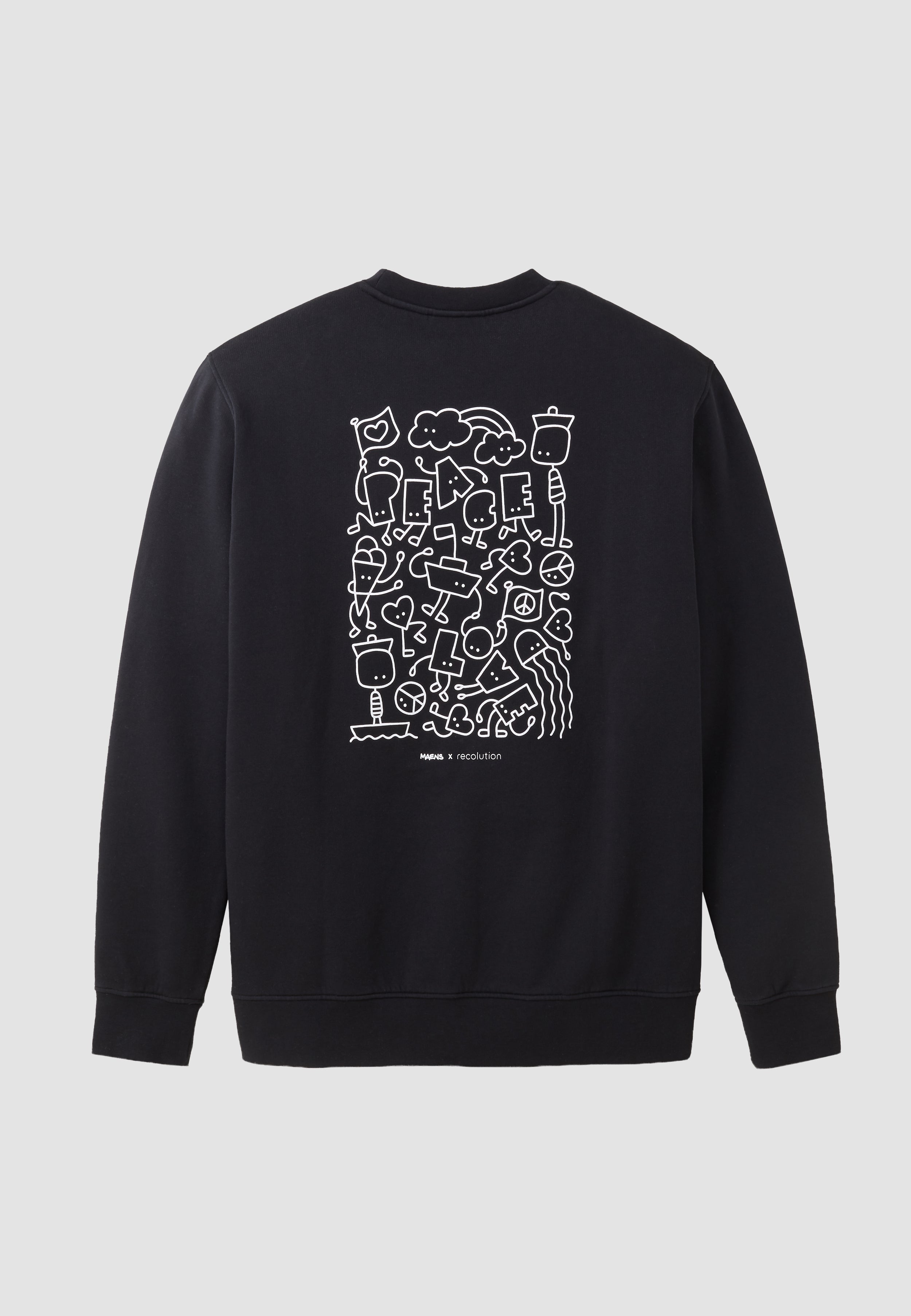Recolution womens vegan Sweatshirt Tamarillo Maens Black
