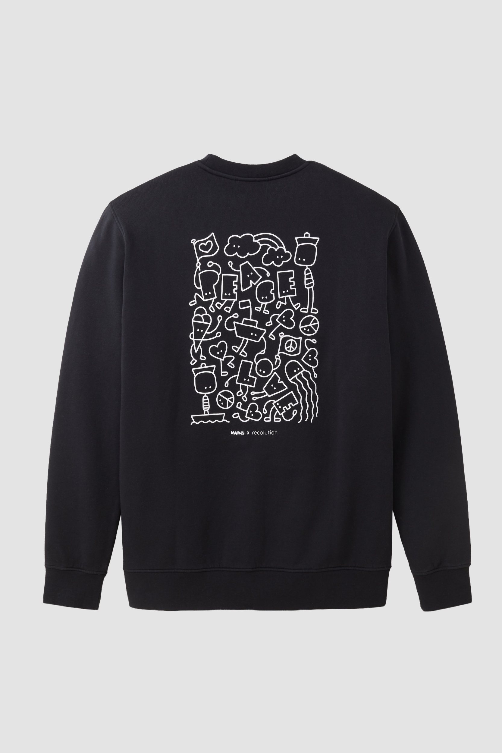Recolution womens vegan Sweatshirt Tamarillo Maens Black