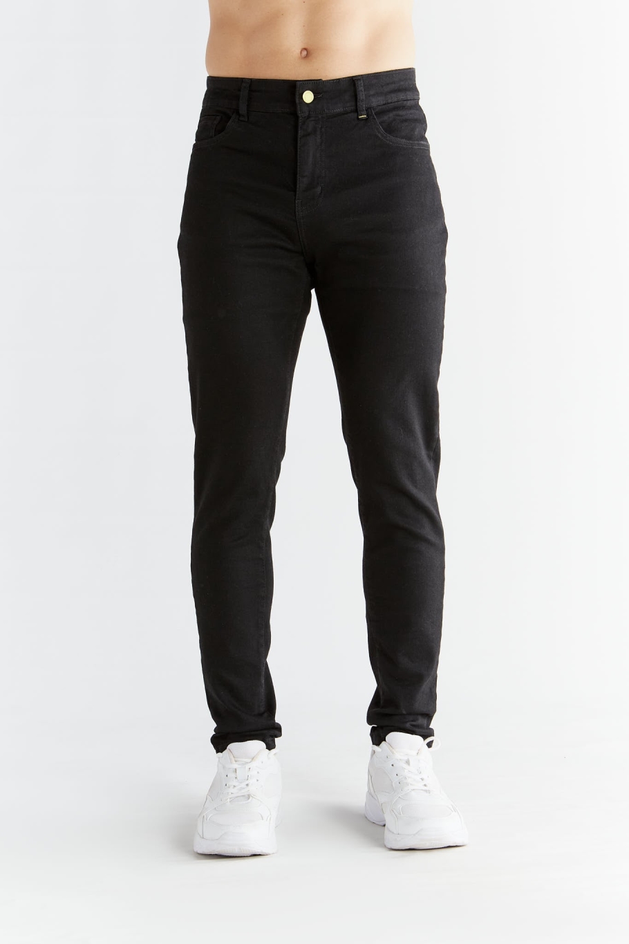 Evermind Herren vegan Jeans Stretch Skinny Fit Anthrazit