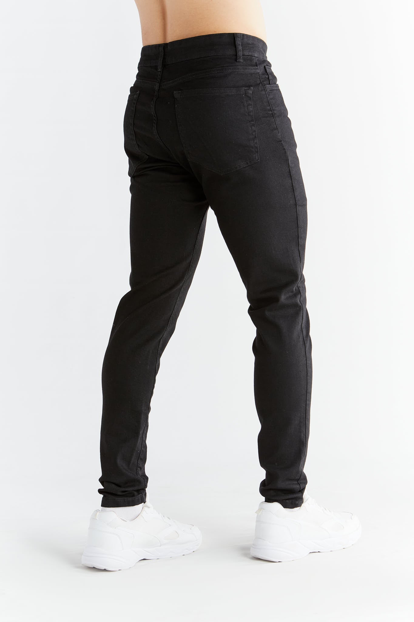 Evermind men vegan Jeans Stretch Skinny Fit Coal Black
