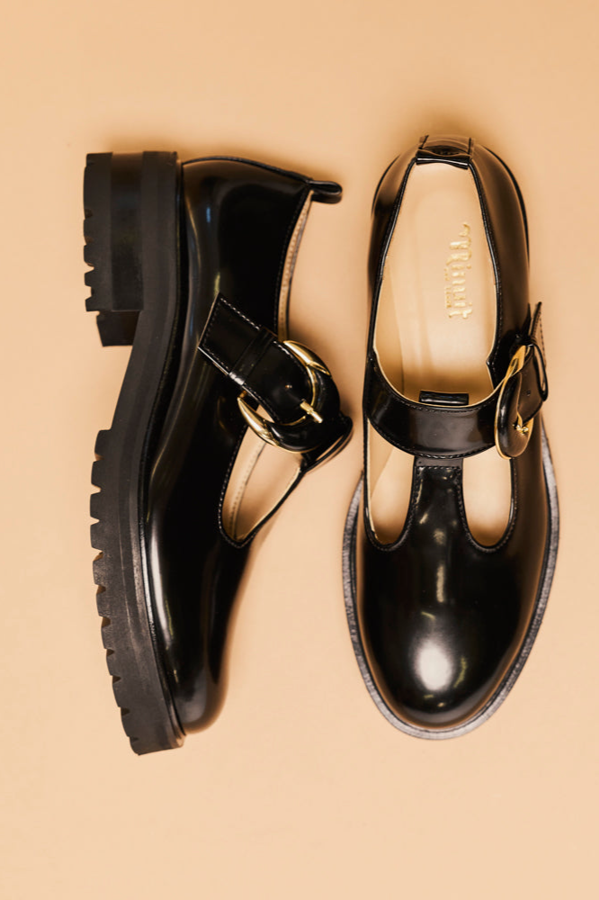 Minuit Sur Terre womens vegan Shoes Courtoise Black