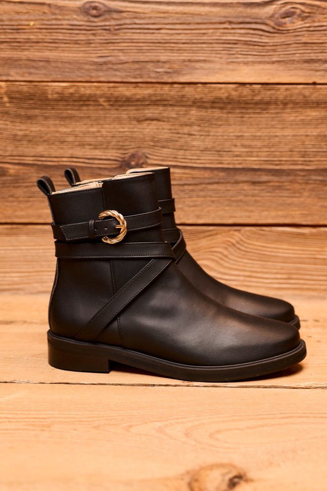 Minuit Sur Terre womens vegan Boots Marmotte Black