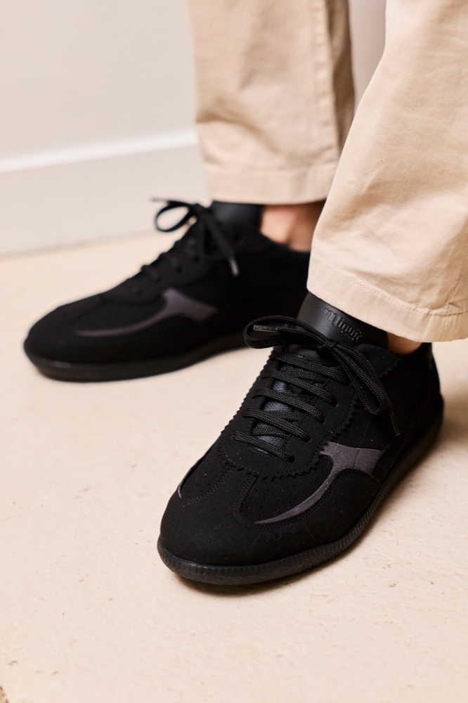 Minuit Sur Terre men vegan Sneakers Rive Black