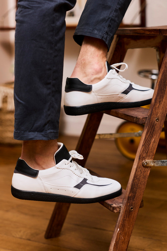 Minuit Sur Terre Herren vegan Sneaker Rive Wei&Atilde;Ÿ
