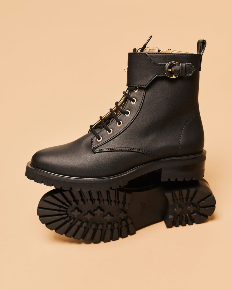 Minuit Sur Terre womens vegan Boots Jupiter Black