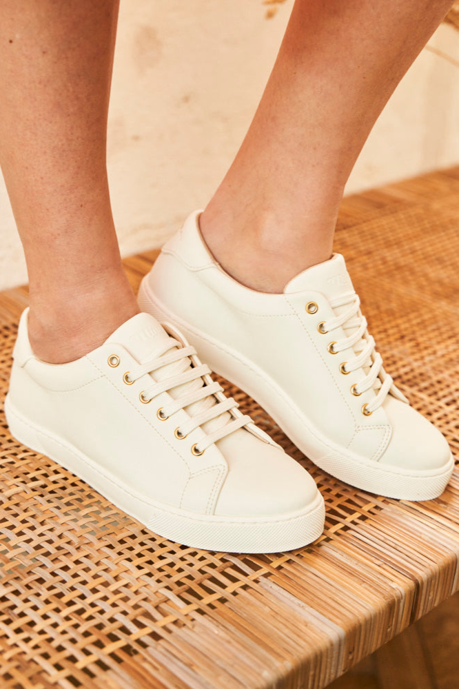 Minuit Sur Terre Damen vegan Sneaker Virevolte Creme