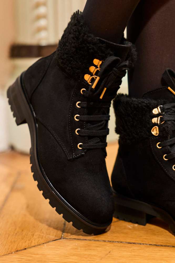 Minuit Sur Terre womens vegan Boots Ã‰ternel Black