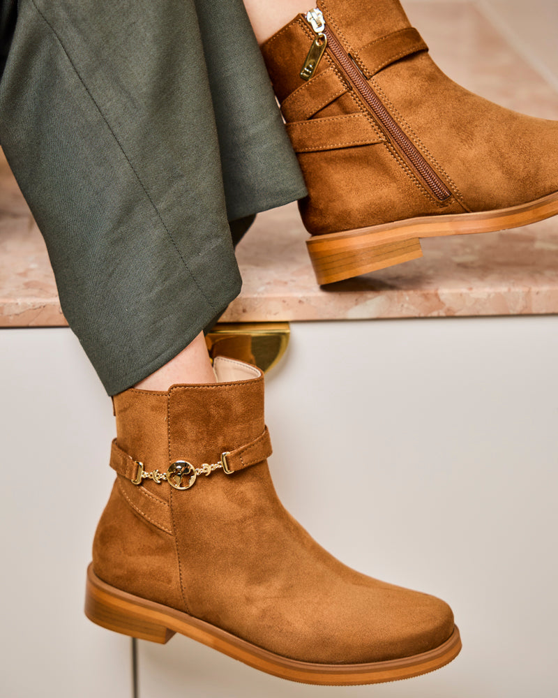 Minuit Sur Terre womens vegan Boots Capsule Hazelnut