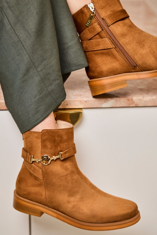 Minuit Sur Terre womens vegan Boots Capsule Hazelnut