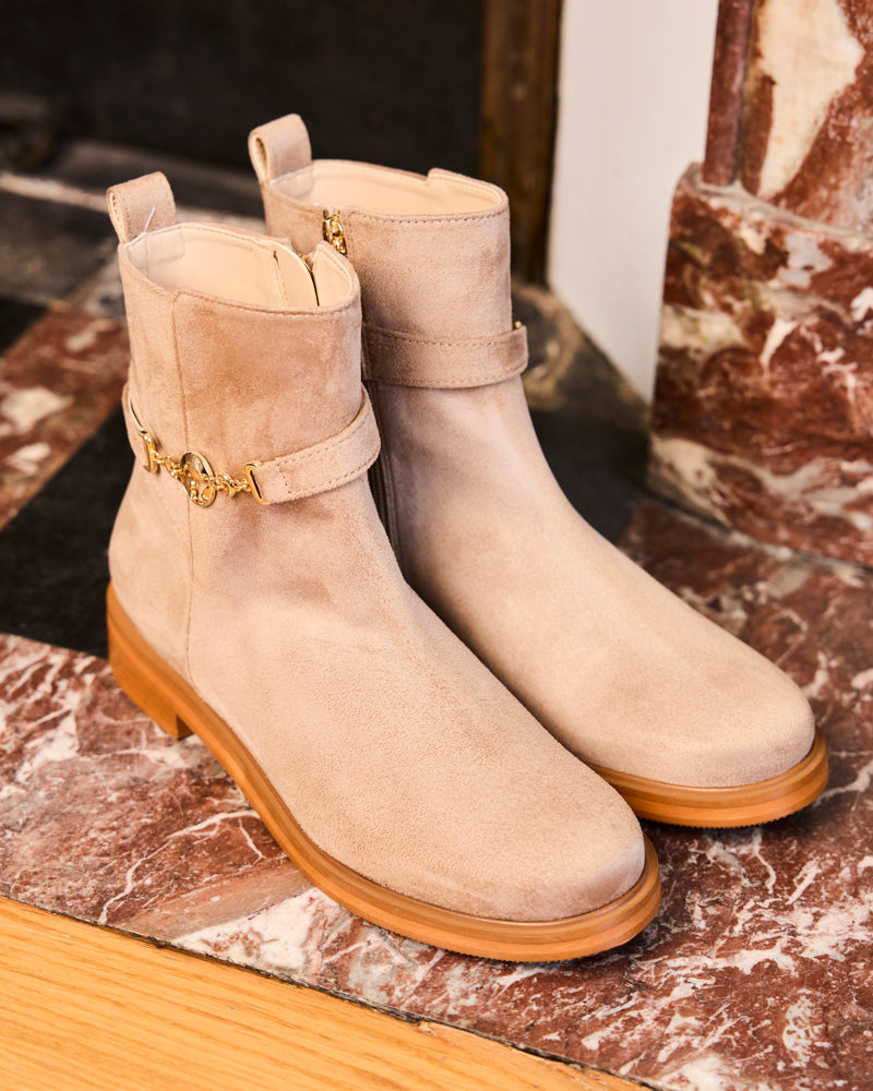 Minuit Sur Terre womens vegan Boots Capsule Sand