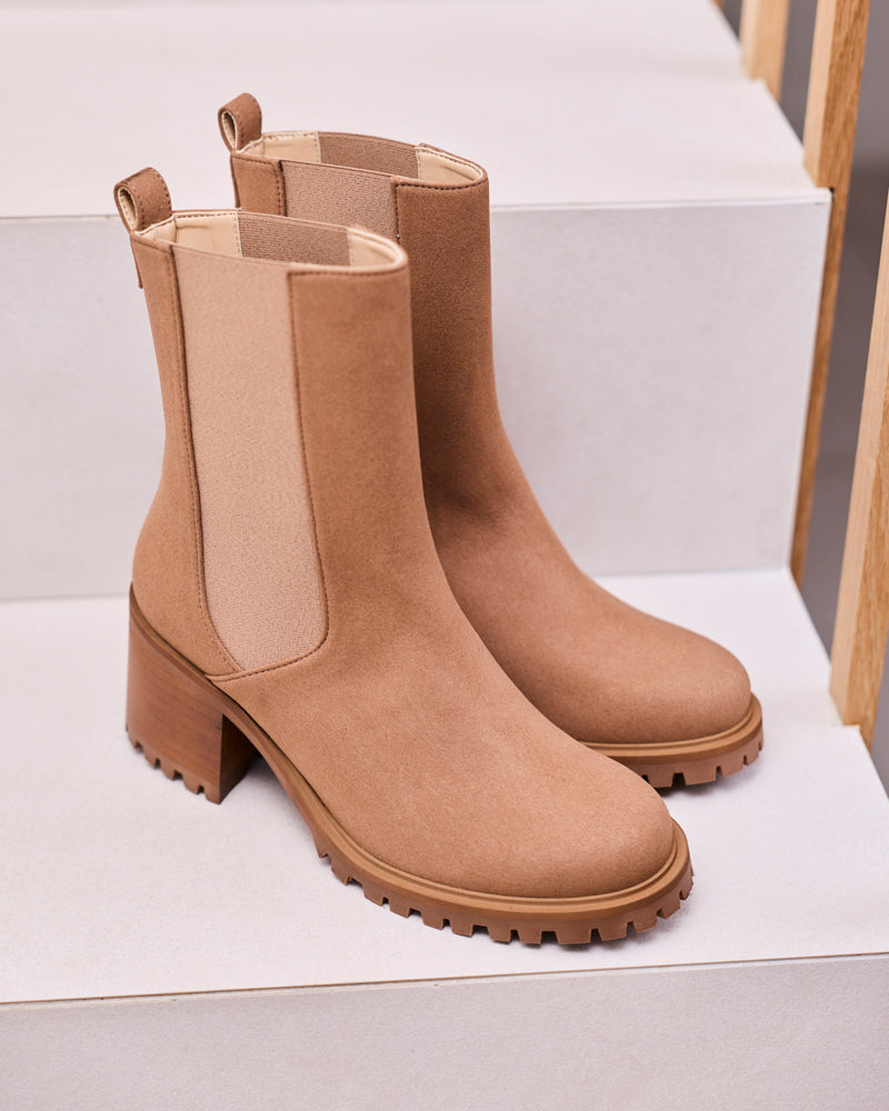 Minuit Sur Terre womens vegan Boots Eugenie Mocha