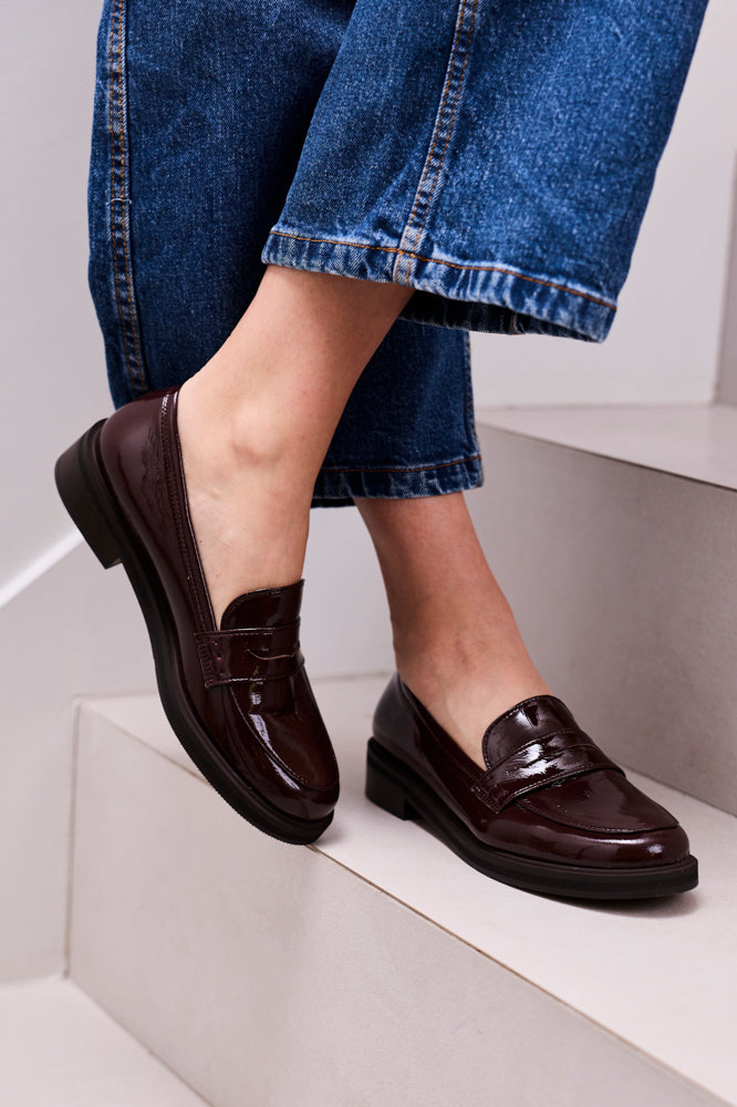 Minuit Sur Terre Damen vegan Loafer Accord Schokoladenbraun