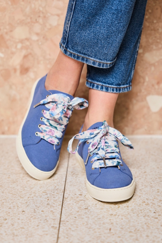Minuit Sur Terre Damen vegan Sneaker Virevolte Kobaltblau