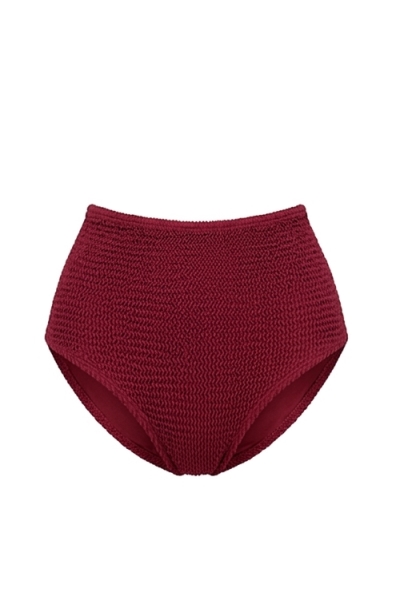 CALAMOON womens vegan Bikini Bottoms Super High Raspberry