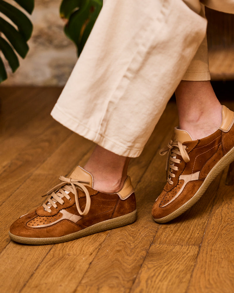Minuit Sur Terre men vegan Sneakers Rive Noisette Brown