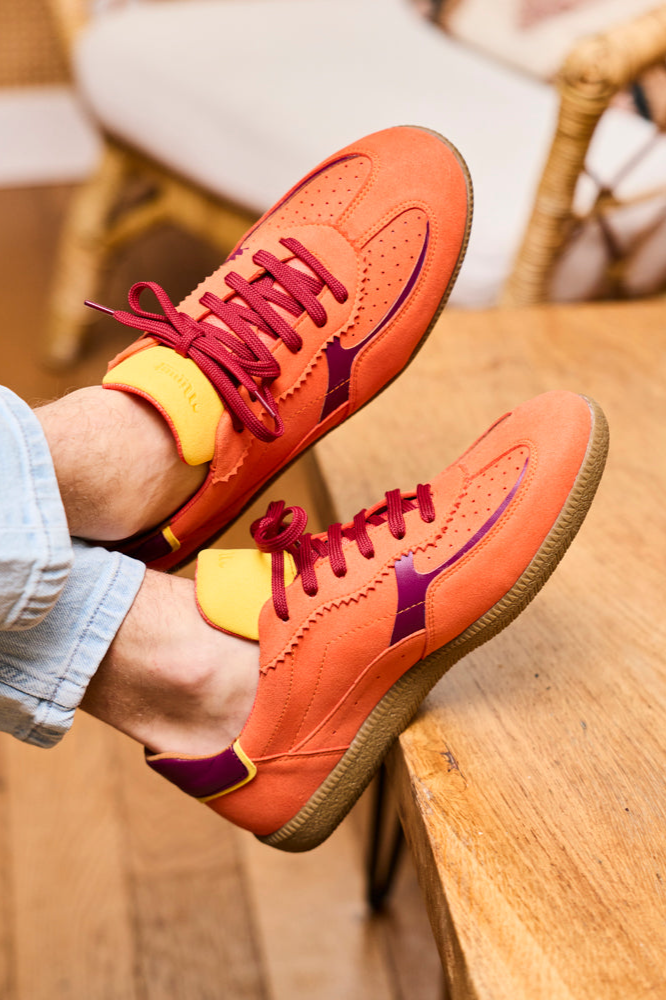 Minuit Sur Terre Herren vegan Sneaker Rive Tangerine Orange