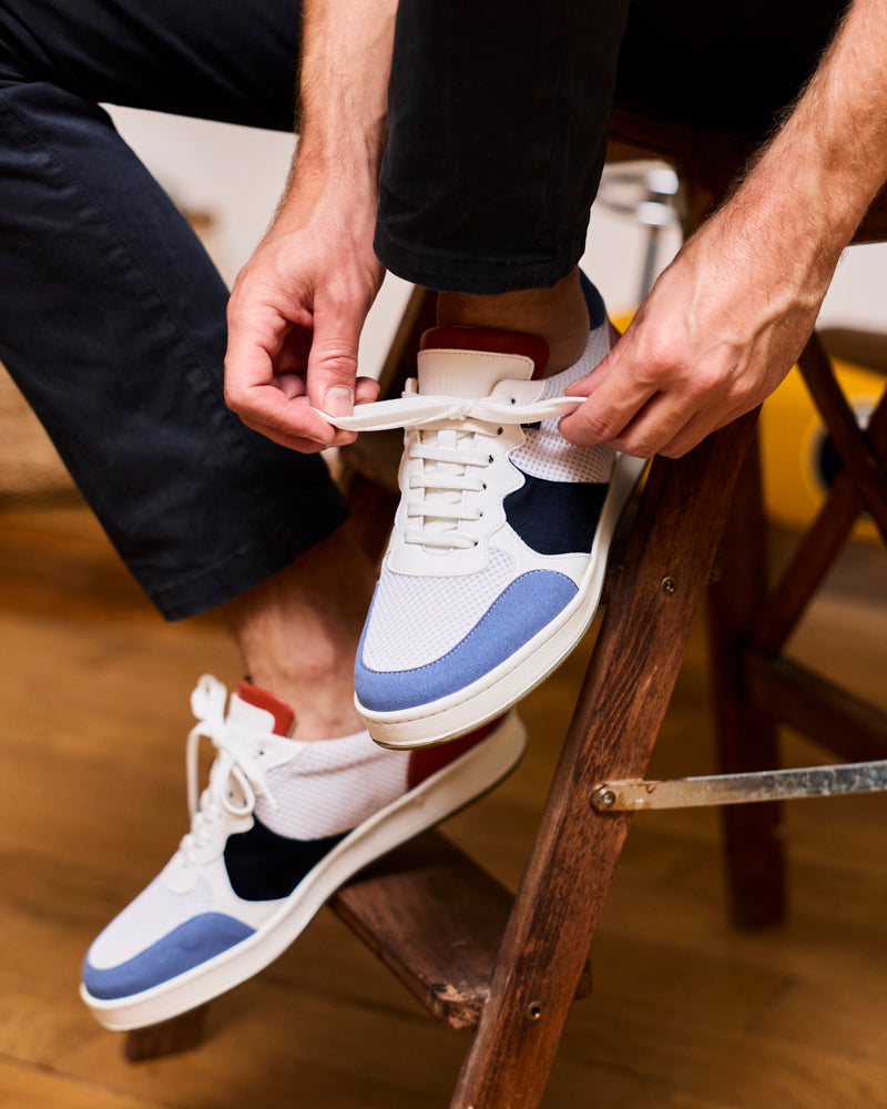 Minuit Sur Terre men vegan Sneakers Max Blue Brick