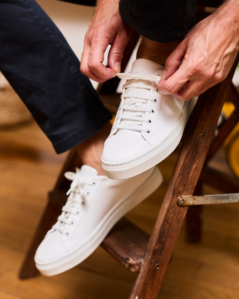 Minuit Sur Terre men vegan Sneakers Tennessee White