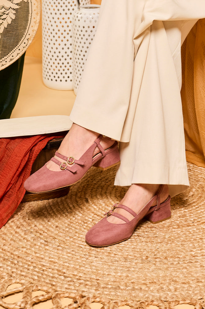 Minuit Sur Terre Damen vegan Sandalen Harmonie Rosewood