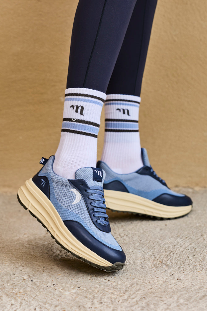 Minuit Sur Terre Herren vegan Sneaker Tempo Blau
