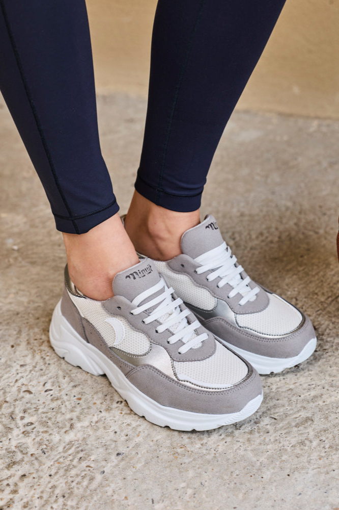 Minuit Sur Terre Damen vegan Sneaker Nuvia Silber