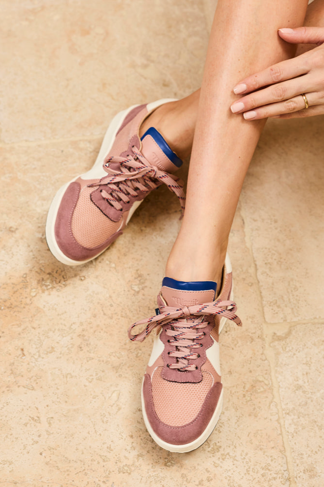Minuit Sur Terre Damen vegan Sneaker Max Bois De Rose Rosa
