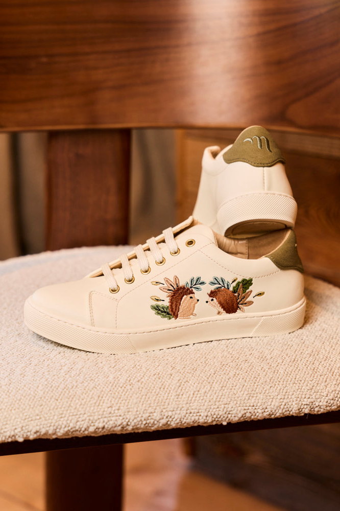 Minuit Sur Terre Damen vegan Sneaker Virevolte H&Atilde;&copy;risson Wei&Atilde;Ÿ