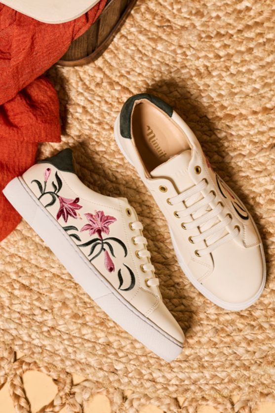 Minuit Sur Terre Damen vegan Sneaker Virevolte Amarylis Wei&Atilde;Ÿ