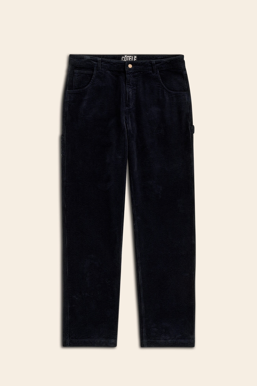 Côtelé men vegan Pants Unisex Carpenters Navy