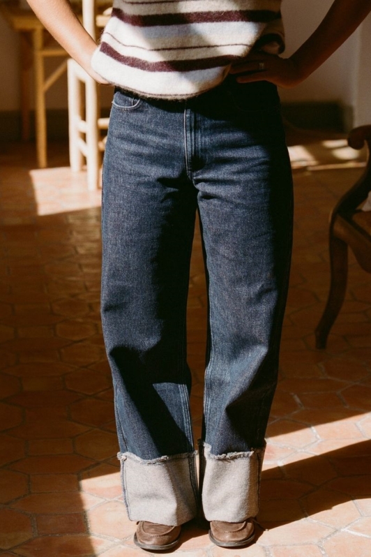 N&Atilde;&copy;n&Atilde;&copy;s Damen vegan Jeans Louane Raw Blue