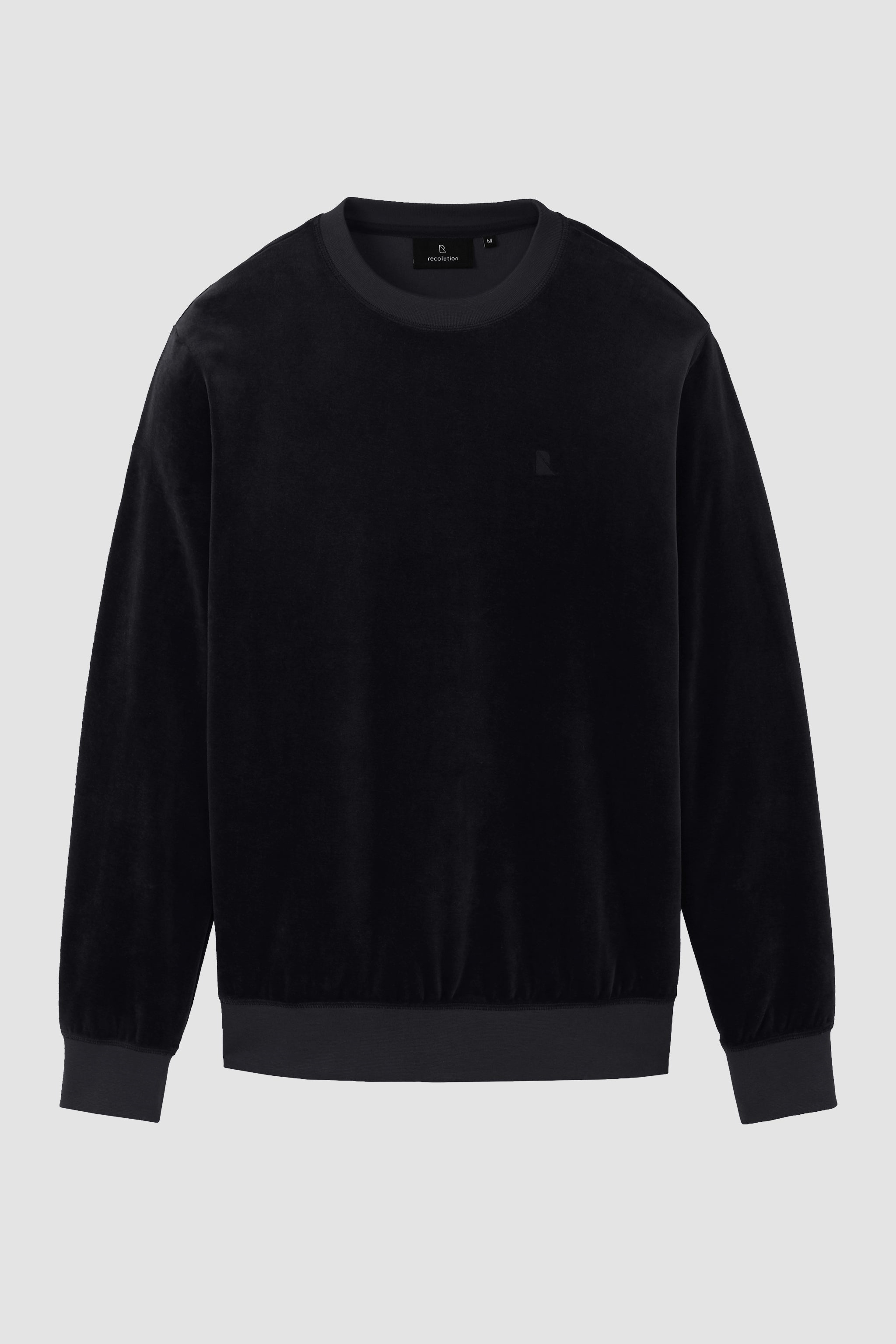 Recolution Herren vegan Sweatshirt Pimento Schwarz