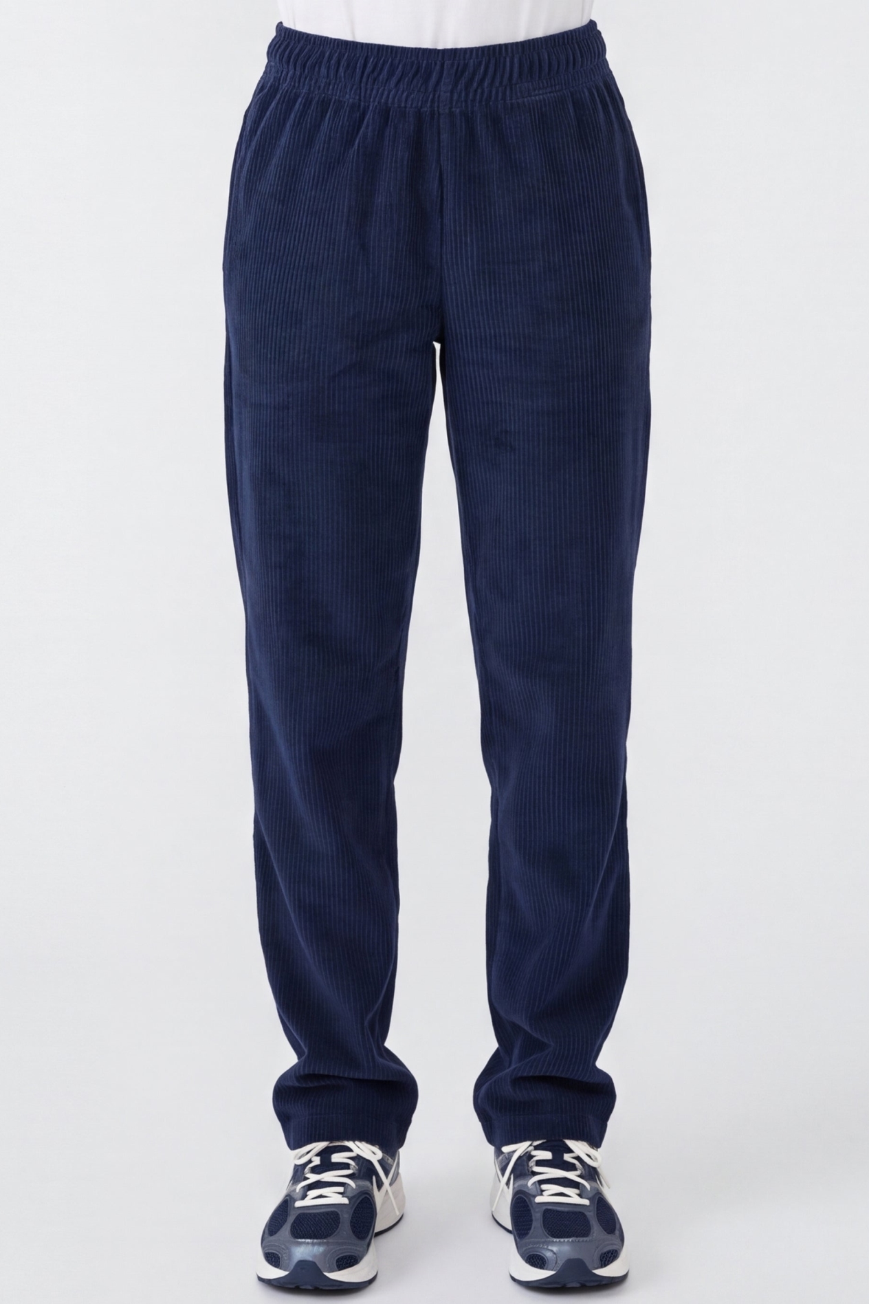 ORGANICATION Damen vegan Jogginghose Aus Cord Priscilla In Marineblau