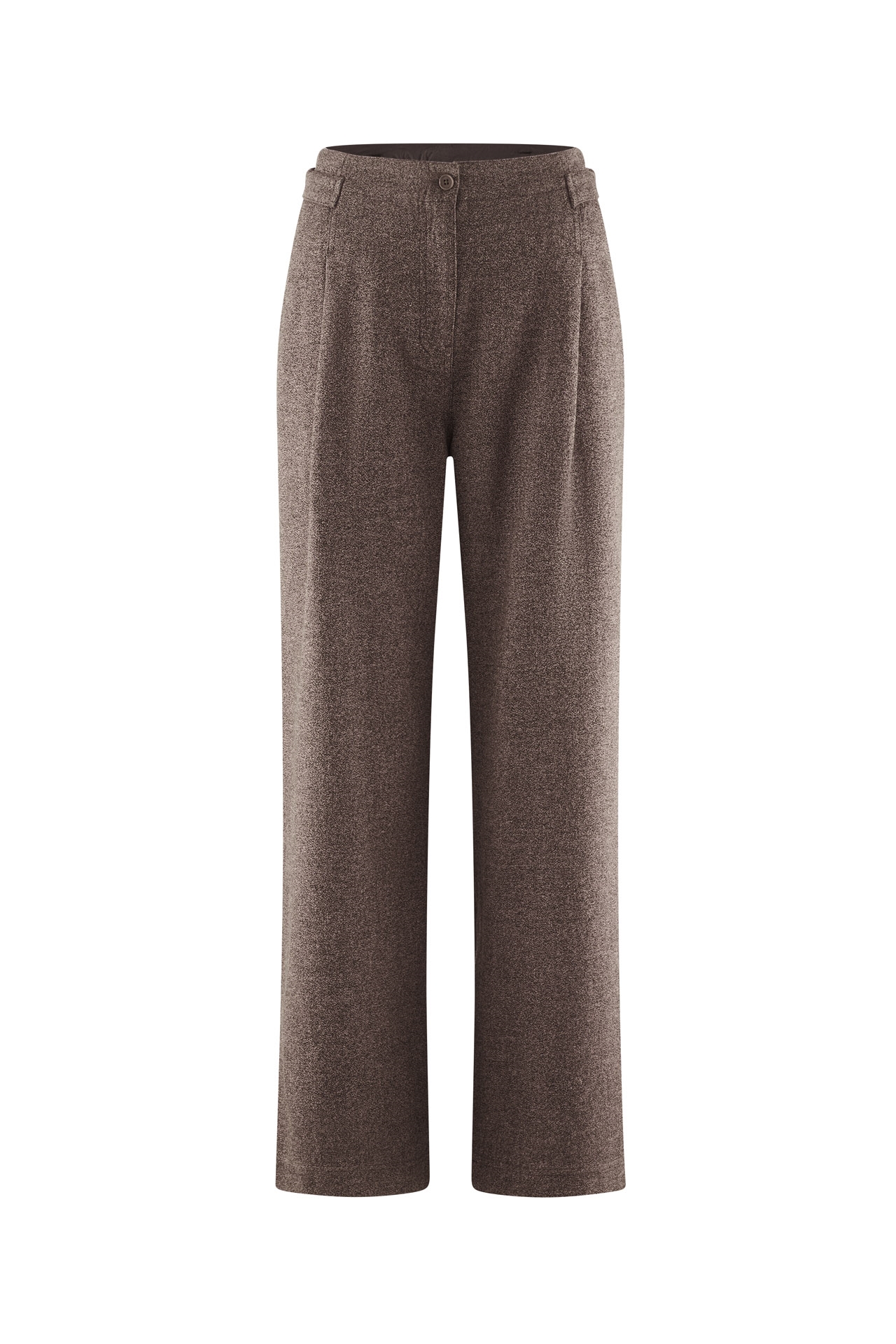 HempAge Damen vegan Plisseehose In Mokka
