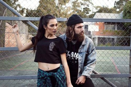 Plant Faced Clothing Soulless Black Crop Top